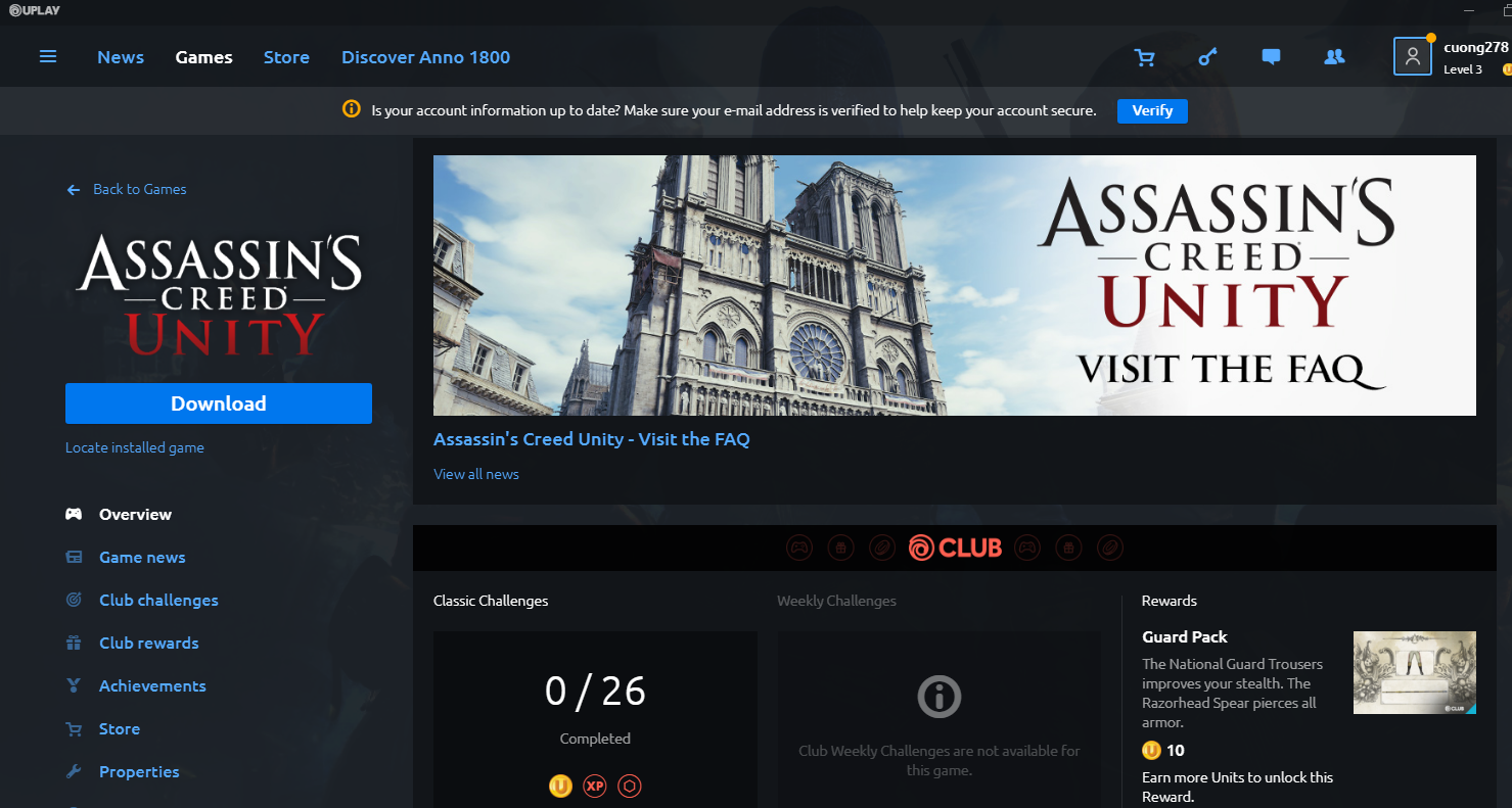 Юплей ассасин крид. Юнити проекты. Меню Assassins Creed Unity. Гейм гуард. Game News.