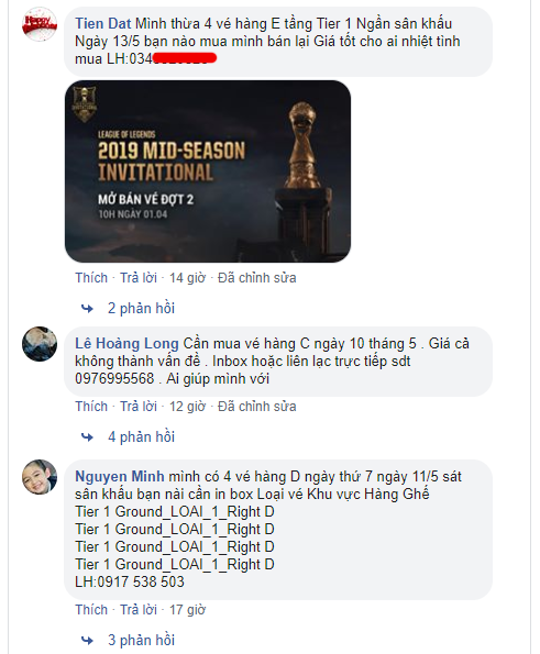 LMHT: Chưa kịp vui vì MSI 2019 tổ chức ở VN, game thủ đã phải đối mặt với nạn phe vé - Ảnh 3.