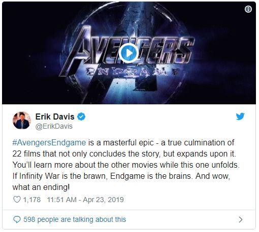 Avengers: Endgame- Cơn bão phản hồi đầu tiên bắt đầu đổ bộ công phá khắp mạng xã hội - Ảnh 3.
