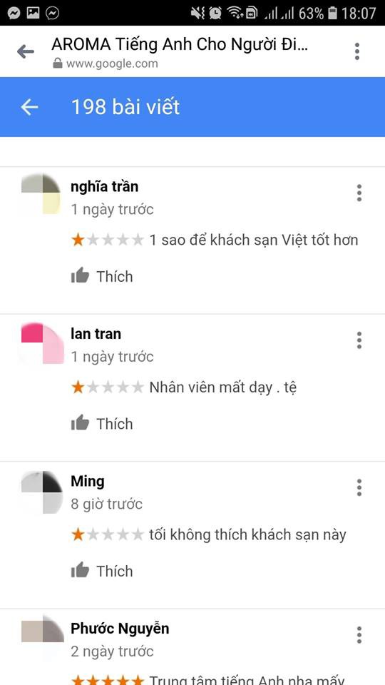 Bị report một sao, nhân viên của một trung tâm tiếng Anh trót mang tên Aroma phải lên tiếng cầu xin cư dân mạng - Ảnh 4.