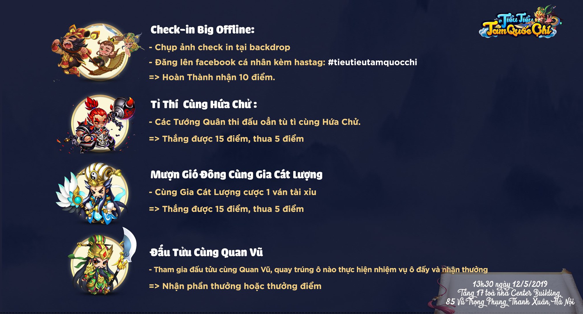 Cơ hội có 1-0-2 để ôm hết núi quà nửa tỷ trong buổi Offline của Tiểu Tiểu Tam Quốc Chí - Ảnh 9. Cơ hội có 1-0-2 để ôm hết núi quà nửa tỷ trong buổi Offline của Tiểu Tiểu Tam Quốc Chí - Ảnh 9.
