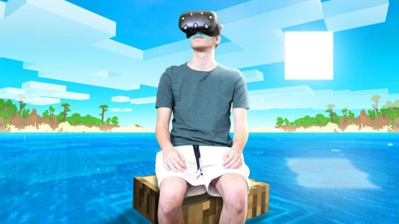 Minecraft виртуальной реальности. 24 Часа в VR МАЙНКРАФТЕ ЧЕЛЛЕНДЖ !. Майнкрафт в ВР очках. Майнкрафт в ВР шлеме. Minecraft VR Gameplay.