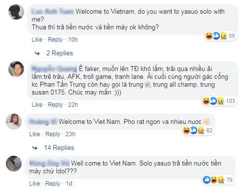 LMHT: Facebook của Faker tràn ngập trẻ trâu Việt, hết gạ kèo solo lại buông lời thô tục - Ảnh 3.