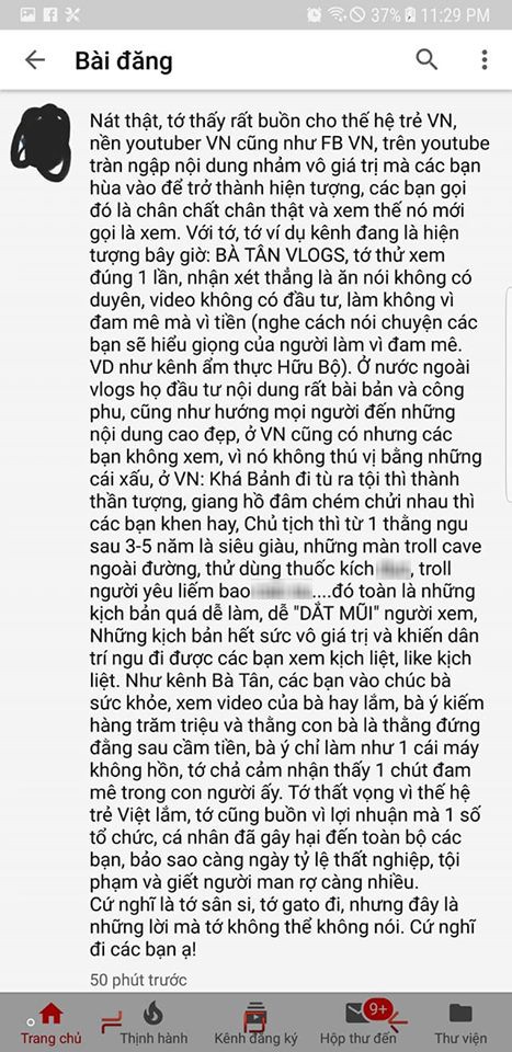 Từ hiện tượng Bà Tân Vlogs, game thủ ngán ngẩm với sự xuống cấp trong nội dung YouTuber, Facebooker Việt - Ảnh 1.