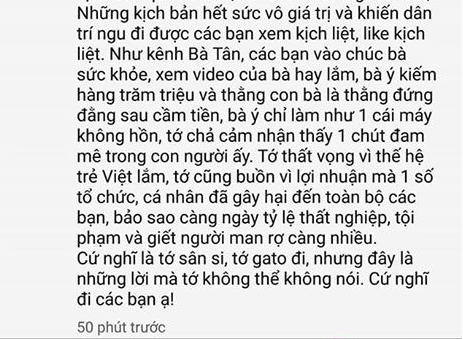 Từ hiện tượng Bà Tân Vlogs, game thủ ngán ngẩm với sự xuống cấp trong nội dung YouTuber, Facebooker Việt - Ảnh 4.