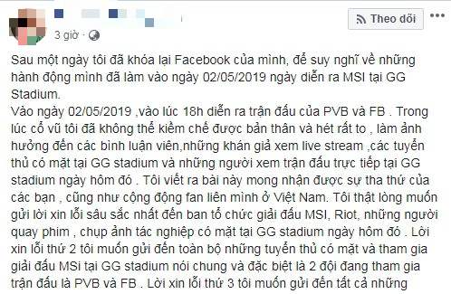 LMHT: Cô gái hò hét gây mất trật tự tại giải giao hữu MSI khiến cộng đồng bức xúc đã lên tiếng xin lỗi - Ảnh 4. LMHT: Cô gái hò hét gây mất trật tự tại giải giao hữu MSI khiến cộng đồng bức xúc đã lên tiếng xin lỗi - Ảnh 4.