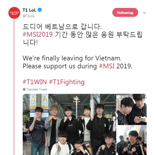 LMHT: Team SKT T1 đã tới sân bay, thẳng tiến Việt Nam khởi đầu hành trình chinh phục MSI 2019 - Ảnh 1.