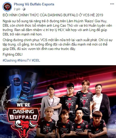 LMHT: Ling Cao Thủ chia tay VETV, chính thức thay thế Ngài Ren trở thành HLV trưởng Dashing Buffalo - Ảnh 3.