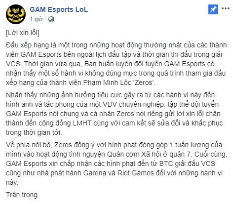 LMHT: Cậu bé vàng trong làng ăn phạt Zeros tiếp tục nhận án cấm thi đấu vì toxic trong game - Ảnh 2.