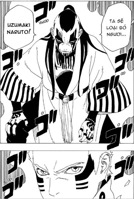 Boruto chap 36: Sức mạnh Karma khiến Kawaki mọc sừng và Jigen muốn giết Naruto - Ảnh 4.