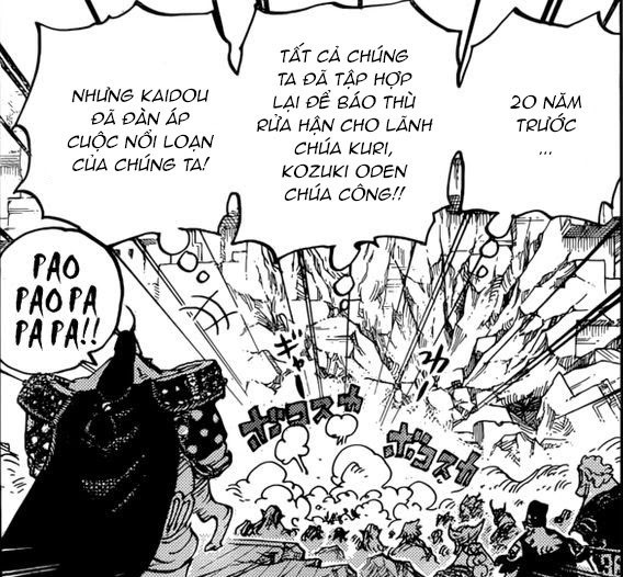 One Piece 948: Kiku phơi bày bộ mặt thật, hội ngộ cùng Cửu Hồng Bao và Luffy chuẩn bị oanh tạc nhà ngục Udon - Ảnh 2.