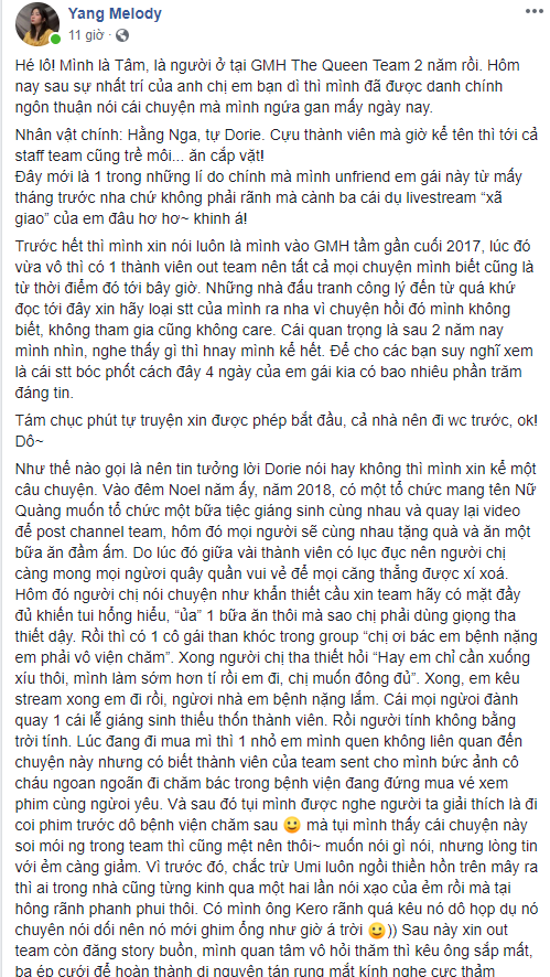 Tiếp nối drama The Queen Team: Dorie bị chính đồng đội cũ bóc mẽ nói dối như cuội lại còn ăn cắp vặt - Ảnh 2.