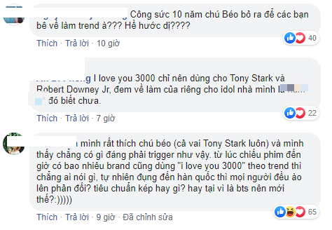 Câu nói kinh điển I love you 3000 của Tony Stark gây tranh cãi khi bất ngờ được trending cho người khác - Ảnh 2.