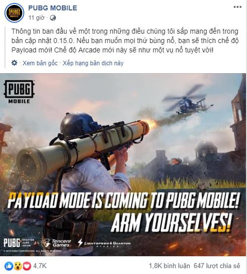 PUBG Mobile rục rịch ra mắt chế độ dùng Rocket bắn hạ cả trực thăng như phim hành động - Ảnh 2. PUBG Mobile rục rịch ra mắt chế độ dùng Rocket bắn hạ cả trực thăng như phim hành động - Ảnh 2.