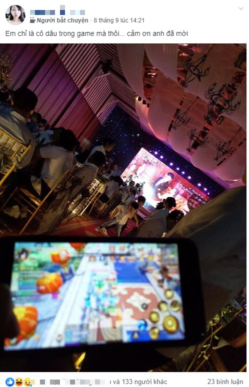 Chuyện đời nghiệt ngã: Là vợ ingame, cô nàng mỉm cười chúc phúc khi đến dự đám cưới “chồng ảo” với “vợ thật - Ảnh 3. Chuyện đời nghiệt ngã: Là vợ ingame, cô nàng mỉm cười chúc phúc khi đến dự đám cưới “chồng ảo” với “vợ thật - Ảnh 3.