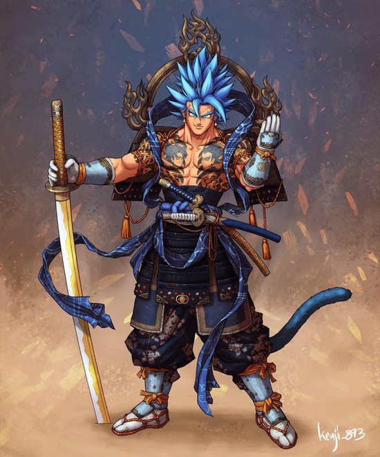 Dragon Ball: Goku và đồng bọn ngầu như trái bầu khi xuất hiện trong trang phục Samurai Nhật Bản - Ảnh 6.
