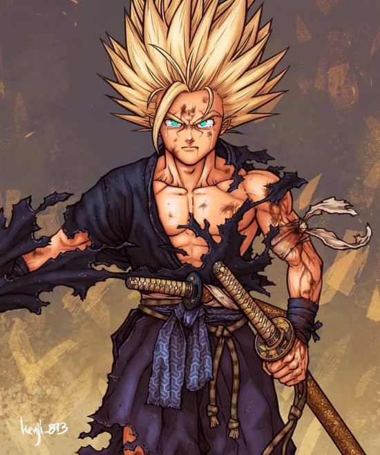 Dragon Ball: Goku và đồng bọn ngầu như trái bầu khi xuất hiện trong trang phục Samurai Nhật Bản - Ảnh 8.