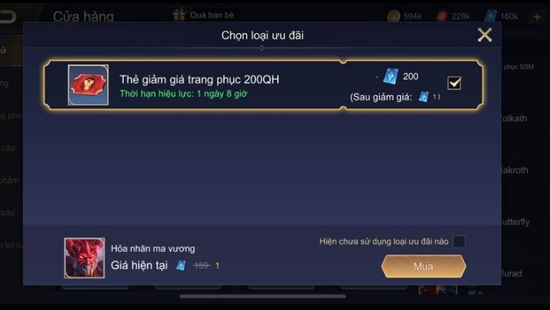 Liên Quân Mobile: Game thủ mua Jinna Ma Vương với giá 1 QH, Garena đòi 20 nghìn cũng khó - Ảnh 3.