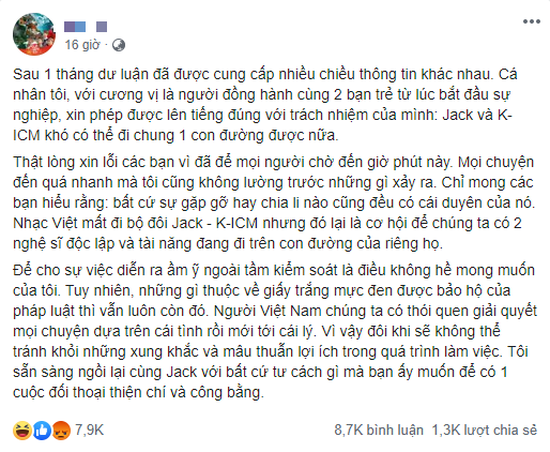 Mẹ nuôi K-ICM lần đầu lên tiếng, tuyên bố sẵn sàng đối chất với Jack, khẳng định cặp đôi Jack & K-ICM chính thức tan vỡ - Ảnh 2.