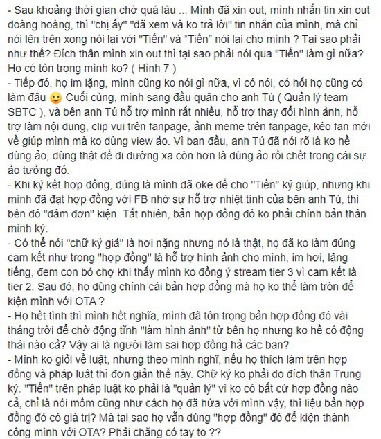 LMHT: Trung Vladimir chỉ trích công ty cũ không làm gì vẫn đòi chia đôi lợi nhuận, Quản lý SBTC cũng lên tiếng - Ảnh 6.