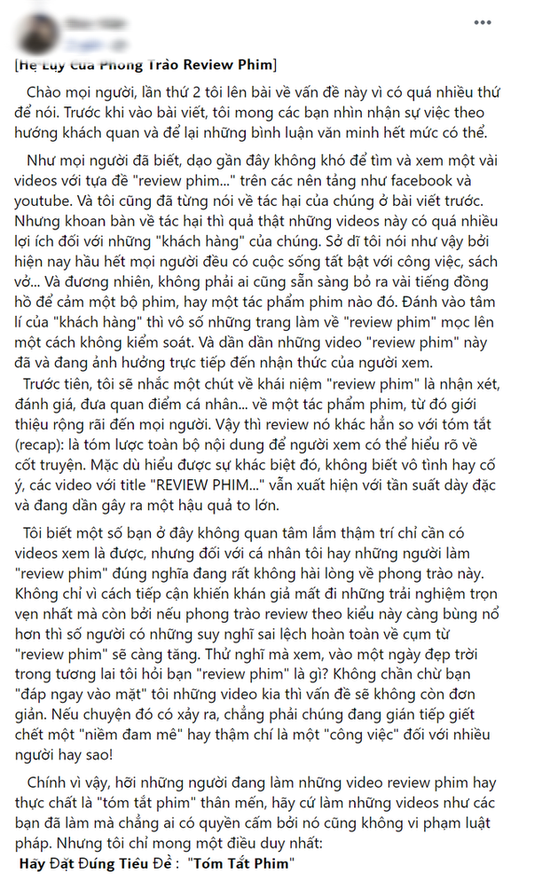 Netizen sôi máu vì trào lưu review phim 5 phút: Đã hiểu sai khái niệm còn phá hỏng cả tác phẩm xịn! - Ảnh 5.