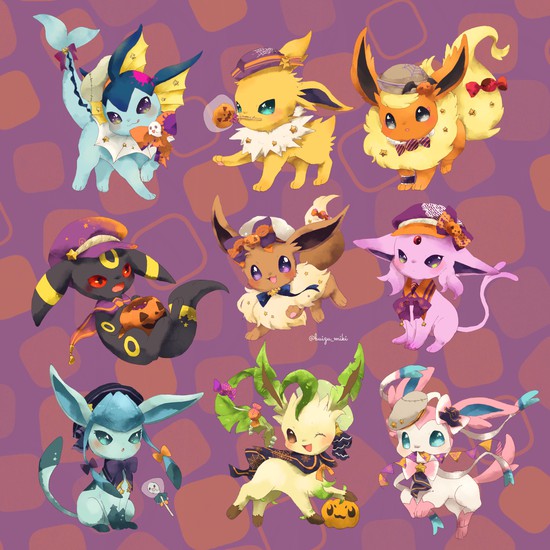 Loạt tranh tuyệt đẹp về Eevee, dòng họ xinh xắn nhất trong thế giới Pokemon - Ảnh 3.