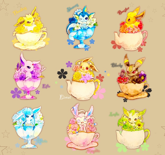 Loạt tranh tuyệt đẹp về Eevee, dòng họ xinh xắn nhất trong thế giới Pokemon - Ảnh 10.