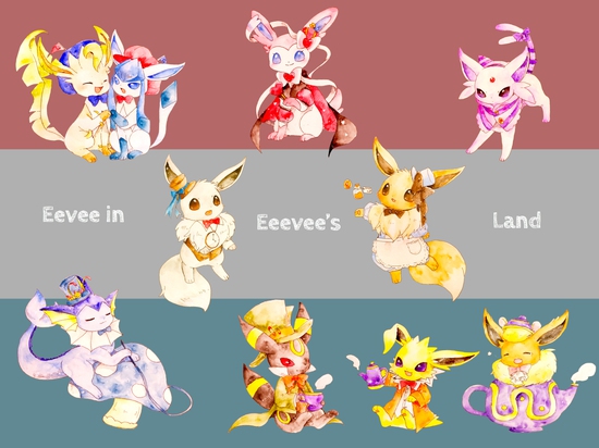 Loạt tranh tuyệt đẹp về Eevee, dòng họ xinh xắn nhất trong thế giới Pokemon - Ảnh 12.
