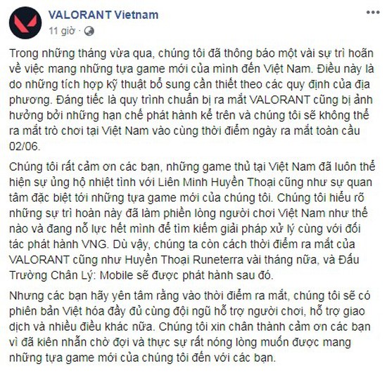 Riot Games hé lộ thời điểm ra mắt VALORANT ngay đầu tháng 6, tuy nhiên sẽ bị delay vài tháng tại máy chủ Việt Nam - Ảnh 2.
