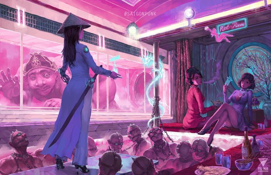 Chiêm ngưỡng thế giới giả tưởng của Việt Nam trong tương lai, đẹp không kém gì Cyberpunk 2077 - Ảnh 5.