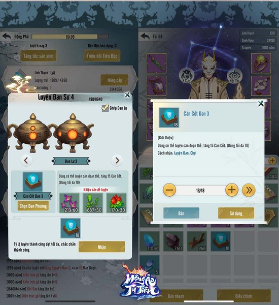 Hãm tốc độ tăng tu vi, game thủ Mộng Ảo Tu Tiên đua nhau cắn Đan Dược, show chỉ số khủng - Ảnh 5.