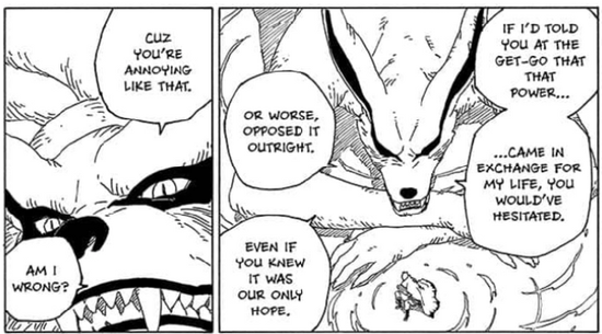 Boruto: Cửu Vĩ đã nói dối Naruto, hóa ra Baryon Mode được đổi bằng mạng sống của Kurama - Ảnh 2.