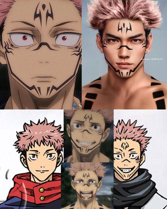 Các nhân vật anime/manga khi được vẽ lại theo phong cách tả thực, đẹp trai, xinh gái ăn đứt bản gốc - Ảnh 2.