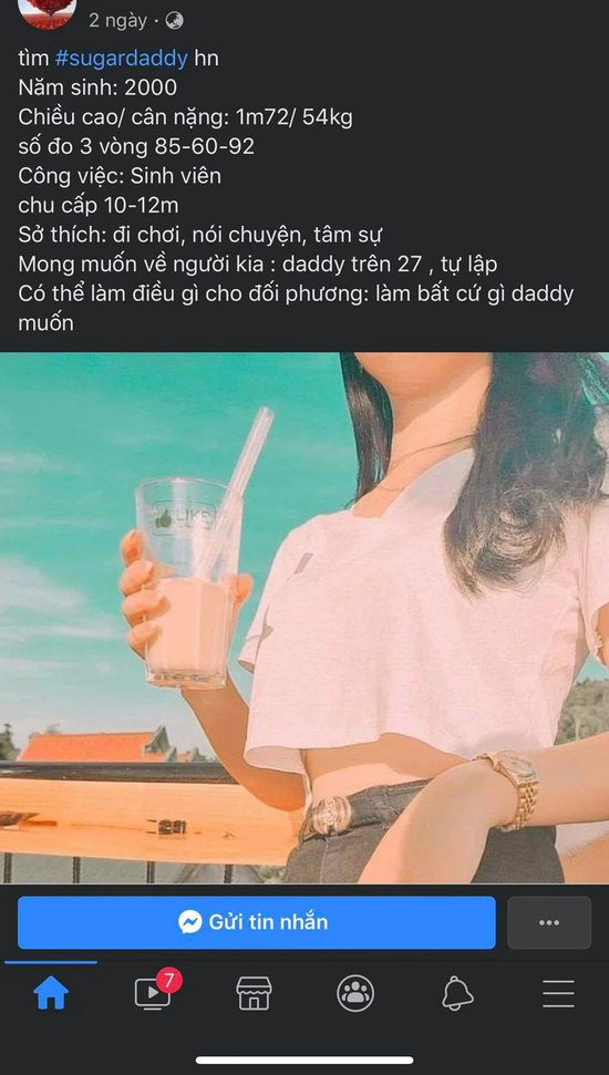 Các hội nhóm săn tìm sugar daddy, sugar baby lại nhan nhản trên Facebook - Ảnh 3.