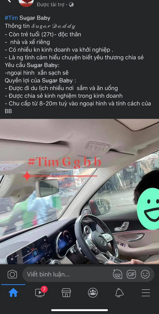 Các hội nhóm săn tìm sugar daddy, sugar baby lại nhan nhản trên Facebook - Ảnh 4.