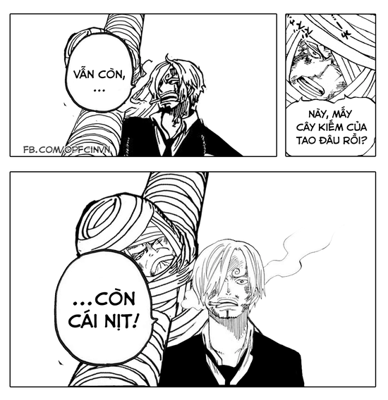 One Piece: Top 5 ảnh chế hot nhất trong tuần, khi Saitama cứu Luffy và Sanji đã làm gì với kiếm của Zoro? - Ảnh 1.