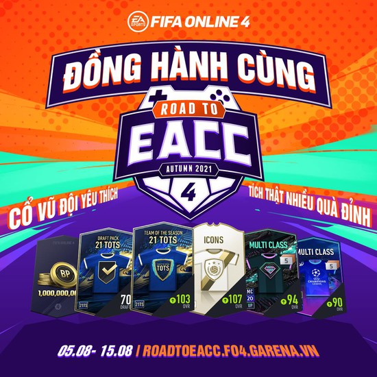 Đồng hành cùng ROAD TO EACC: Nhận quà, đua top cực dễ dàng cùng đội tuyển yêu thích - Ảnh 1.