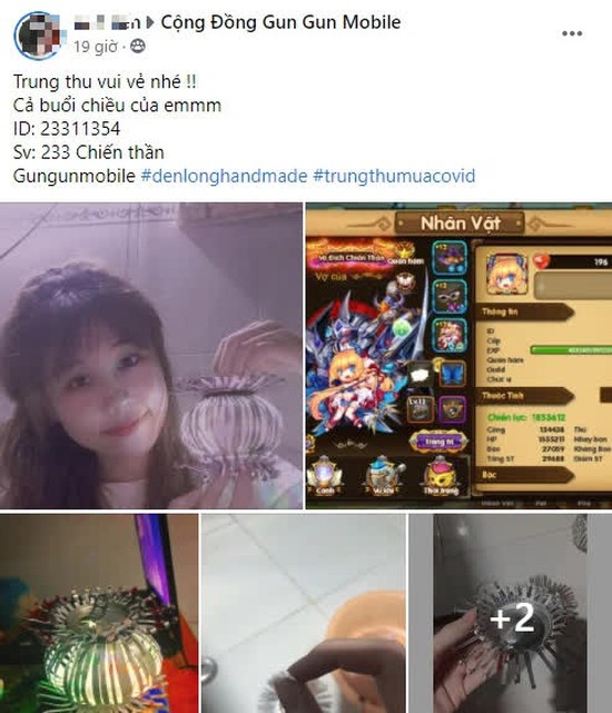 Gamer Gun Gun Mobile rủ nhau tự làm đèn lồng chơi Trung Thu mùa dịch: Quá sức sáng tạo, đến khẩu trang, bình nước... cũng không tha - Ảnh 10.