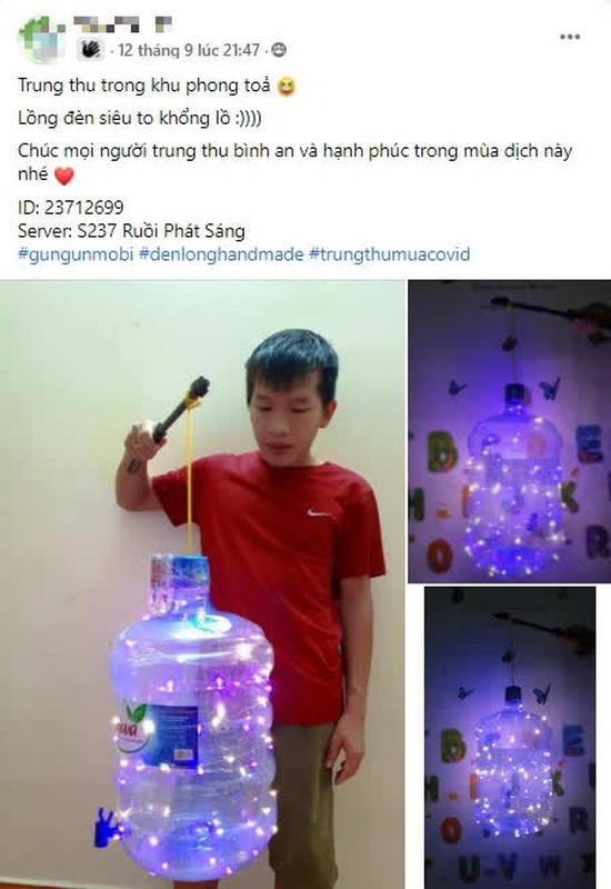Gamer Gun Gun Mobile rủ nhau tự làm đèn lồng chơi Trung Thu mùa dịch: Quá sức sáng tạo, đến khẩu trang, bình nước... cũng không tha - Ảnh 20.