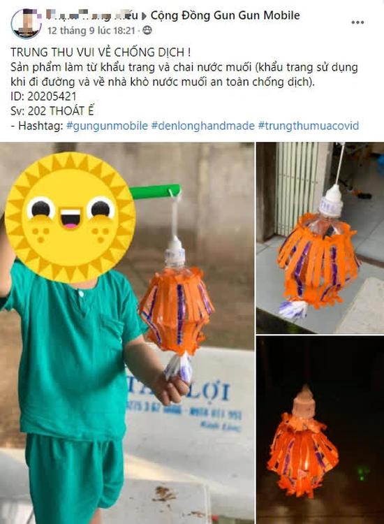 Gamer Gun Gun Mobile rủ nhau tự làm đèn lồng chơi Trung Thu mùa dịch: Quá sức sáng tạo, đến khẩu trang, bình nước... cũng không tha - Ảnh 3.