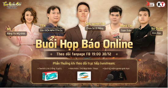Tam Quốc Chí – Chiến Lược tổ chức họp báo online, mời game thủ trải nghiệm lối chơi chiến thuật đỉnh cao - Ảnh 1.