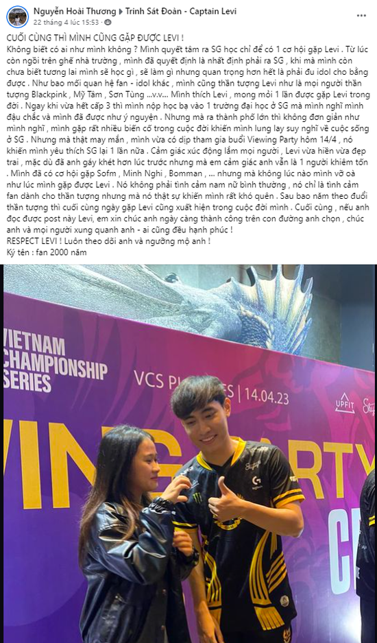 Fan nữ gửi 'tâm thư' tới Levi, hé lộ tình trạng bất ổn trước thời khắc gặp gỡ   - Ảnh 2.