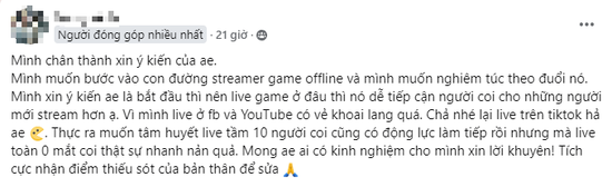 Tâm huyết muốn theo đuổi sự nghiệp streamer, nam game thủ 