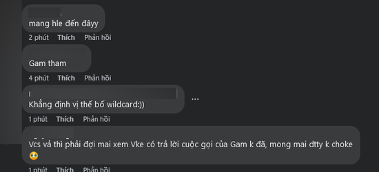 Khán giả VCS phấn khích và chờ VKE cũng trả lời GAM