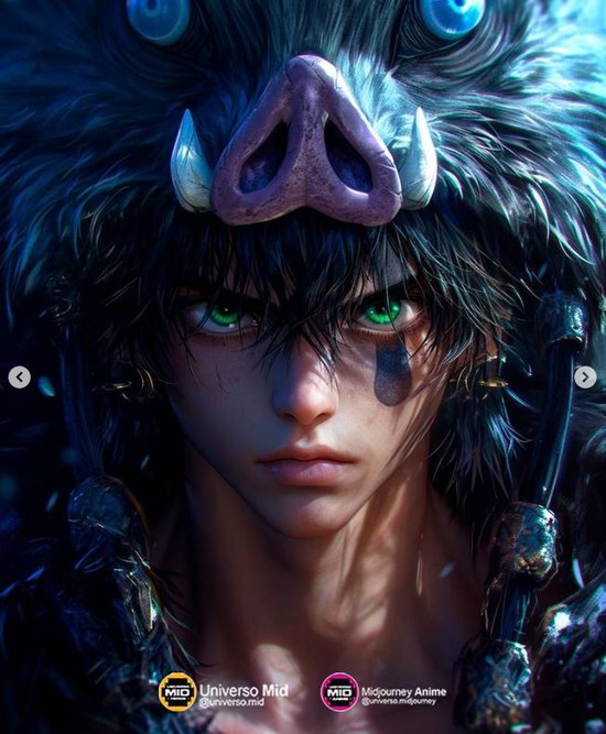 Kimetsu No Yaiba: AI tái hiện vẻ ngoài hoang dã của Inosuke khiến fan ...