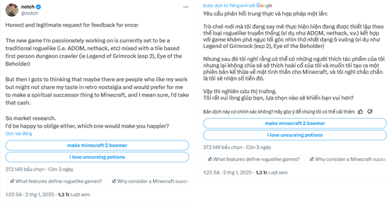 Minecraft 2 được xác nhận đang trong quá trình phát triển