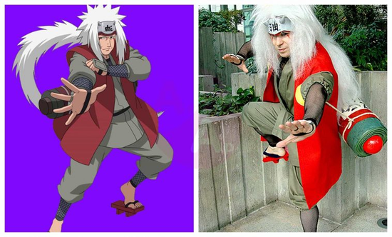 Cosplay of Jiraiya.