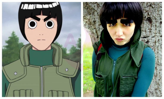 Cosplay of Rock Lee.