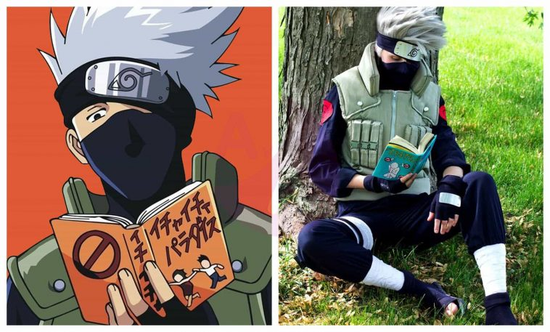 Cosplay of Kakashi.