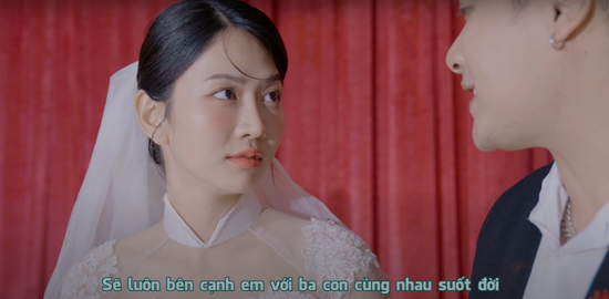 Lê Bống bật khóc khi diện váy cưới- Ảnh 3.